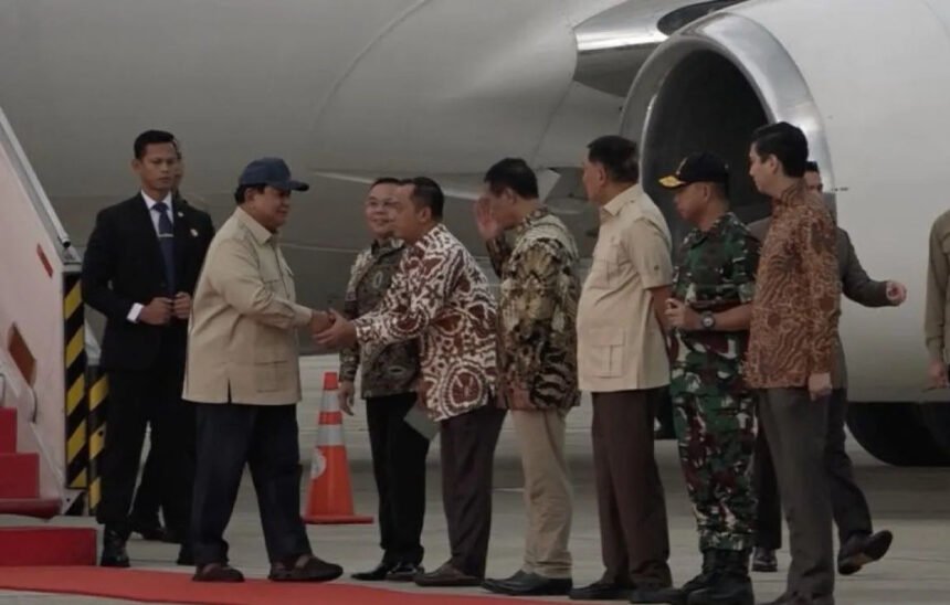 Presiden Prabowo Tiba di Jakarta Usai Lawatan Kenegaraan ke Rusia